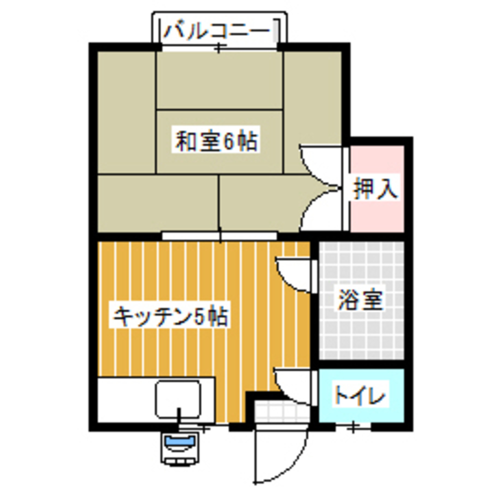 御幸笛田ハイツ 熊本県熊本市南区御幸笛田4 (2.5万円／1DK (洋6 DK5 納戸 1)／25㎡)｜賃貸物件(賃貸マンション・アパート・一戸建て)の住宅情報・お部屋探しならYahoo!不動産