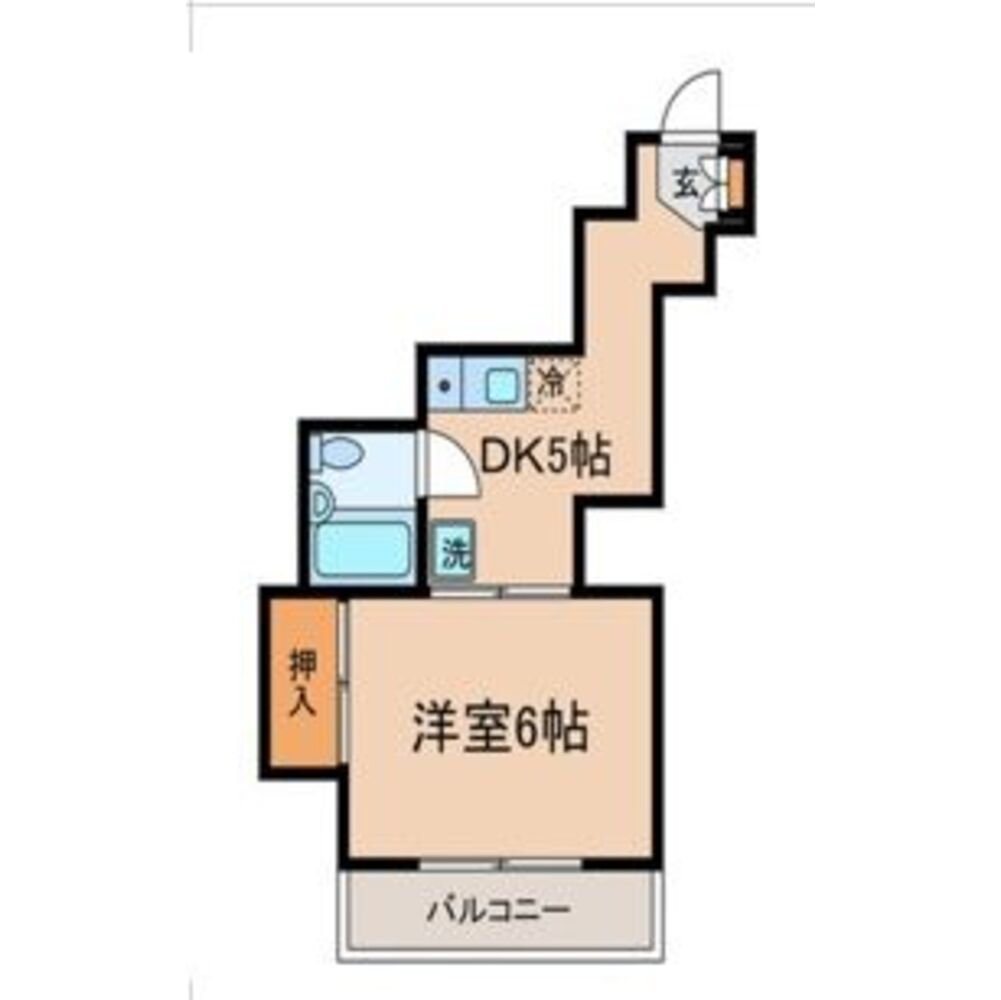 小田急小田原線 経堂駅 3階建 築36年(2階/1DK/24.86m2)