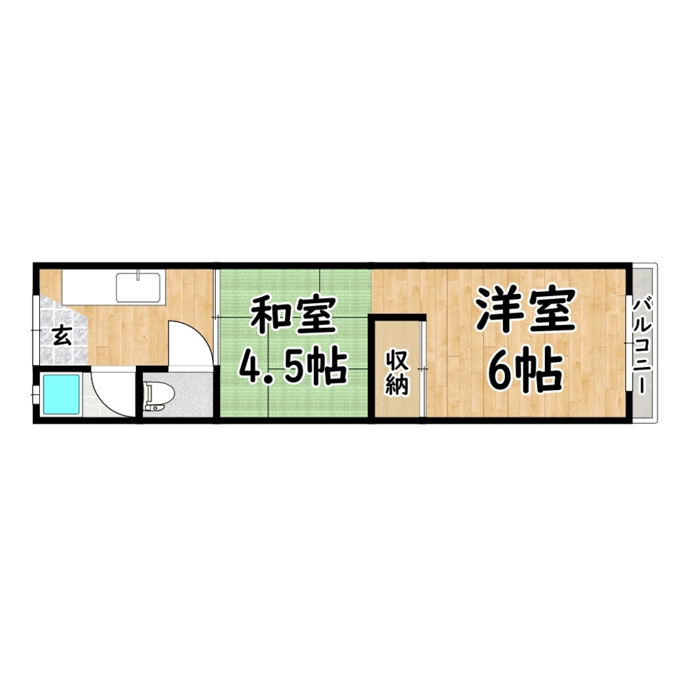 関西本線（JR西日本） 加美駅 地上2階建て 築49年 大阪府大阪市平野区加美鞍作3 (3.5万円／2K (和4.5 洋6)／24.72㎡)｜賃貸物件(賃貸マンション・アパート・一戸建て)の