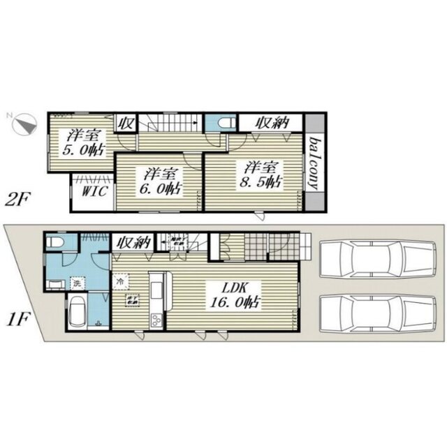 西大宮駅より徒歩12分 築1年9ヶ月 2階建の賃貸物件