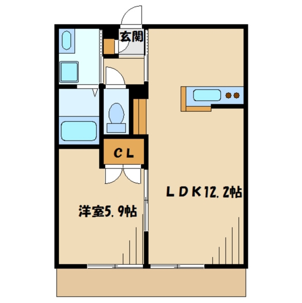 ルース・コレッタ 神奈川県川崎市麻生区片平5丁目 (8.2万円／1LDK (洋室5.9 LDK12.2)／41.5㎡)｜賃貸物件(賃貸 ...