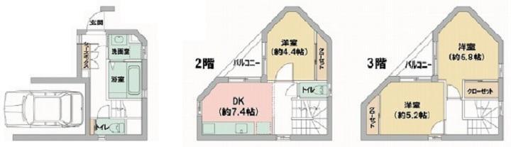 間取り図 完成済み 3DK ワークスペースとしても使いやすい間取り お気軽にファースト不動産販売までお問い合わせ下さい