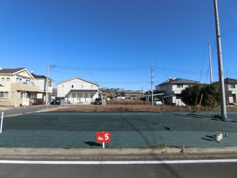 現況写真 No.5区画は、角地のため開放感があります。