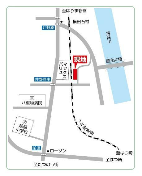 土地図面 JR姫新線「播磨新宮」駅より徒歩22分