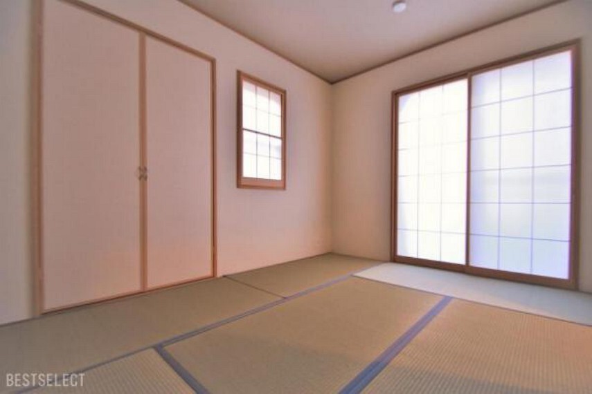 独立した和室は来客用の客間としても利用がしやすいですね:和室約6.0帖