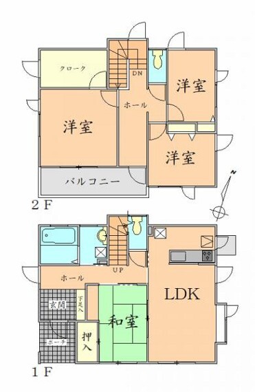 間取り図 間取り 全居室収納スペース付