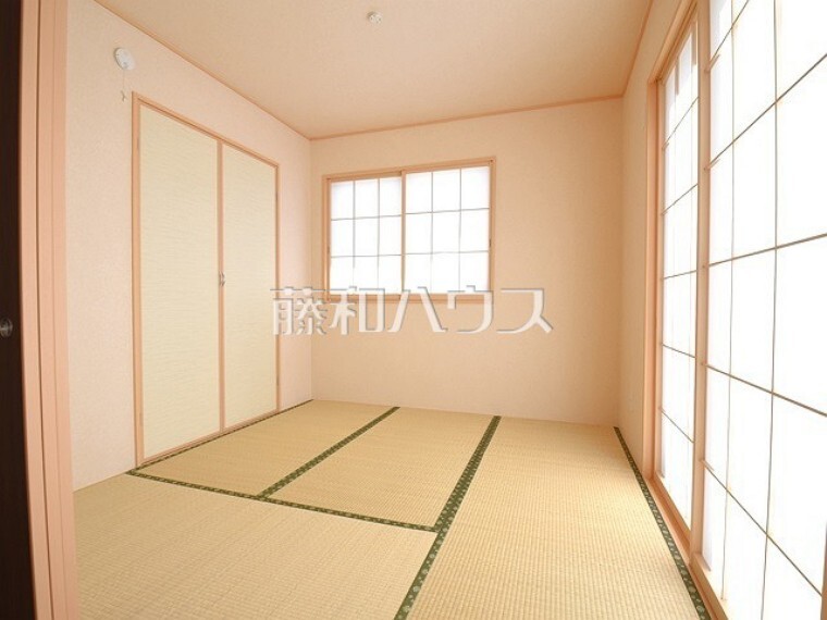 1号棟 和室は家事の合間のちょっとひと息、お子様のお昼寝にちょうど良い空間です 【武蔵野市八幡町3丁目】