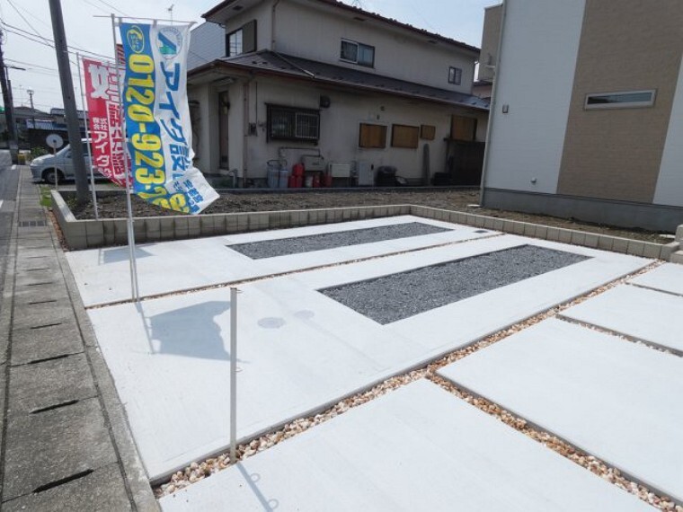 駐車場 同社施工物件。完成物件とは異なる場合がございます。