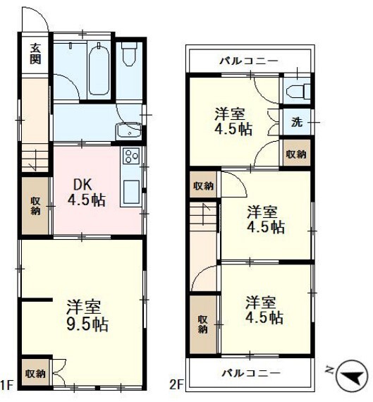間取り図 ※図面と現況が相違する場合、現況優先と致します。