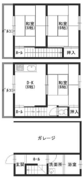 間取り図 カースペースのある戸建 お気軽にお問い合わせください。