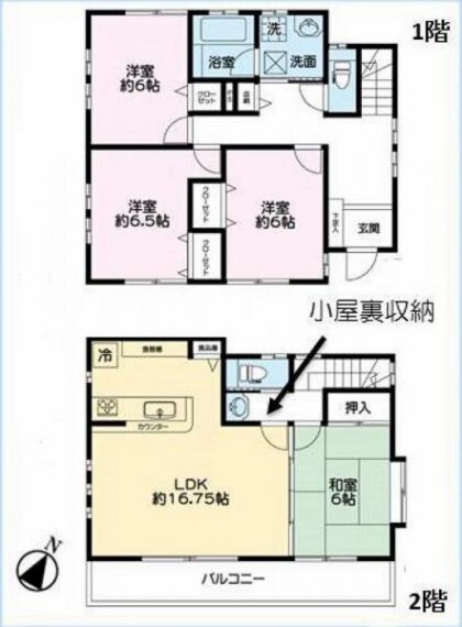 間取り図 小机町 間取図 4LDK