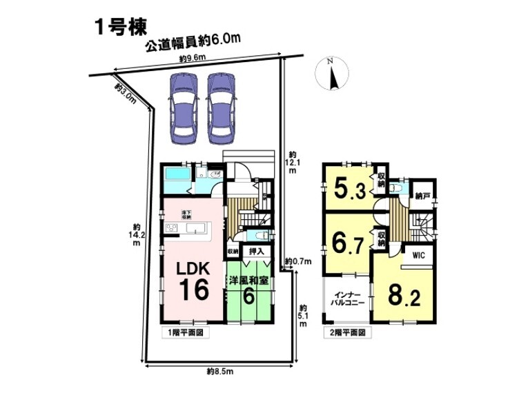 間取り図 ゆとりの間取りです。
