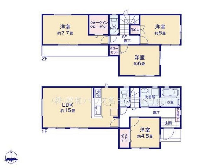 間取り図 3号棟 間取図 【北名古屋市熊之庄十二社】