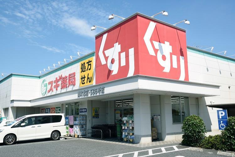ドラッグストア スギ薬局関町北店 医療品や食料、化粧品などが揃っており、処方箋にも対応しています。(2019年10月撮影)