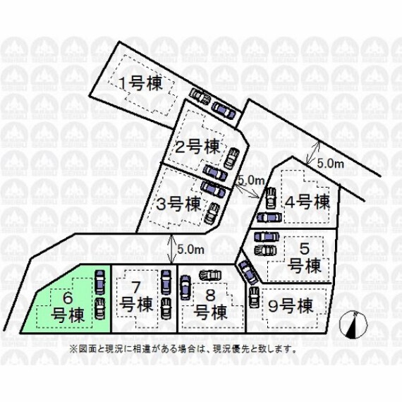 区画図 実測図ではございません
