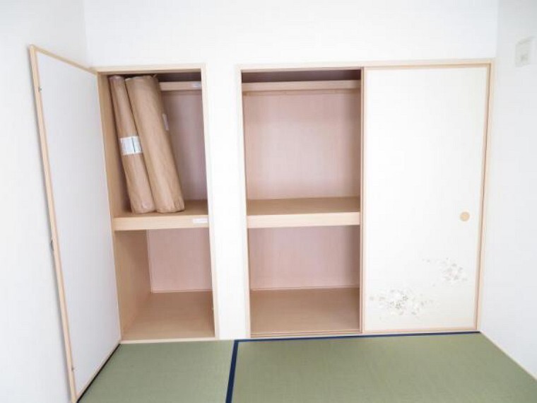 収納 和室には壁一面の収納付き