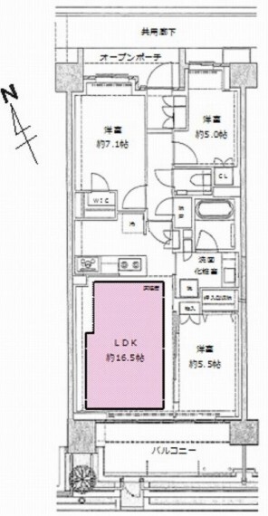 間取り図 全居室収納付き!