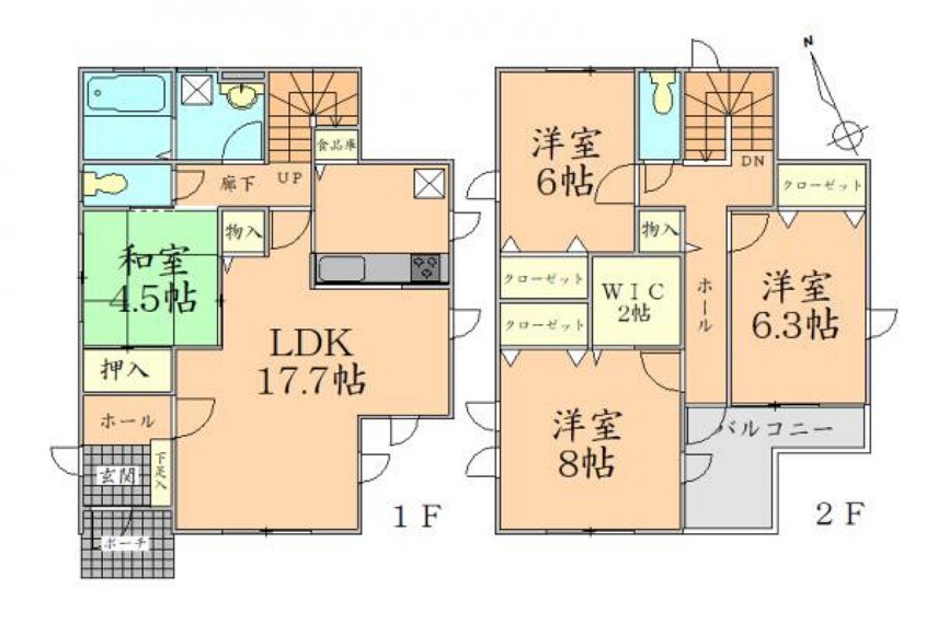 間取り図 間取り図 収納豊富な間取りです