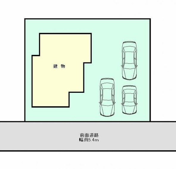 区画図 【敷地図】駐車場のイメージになります。