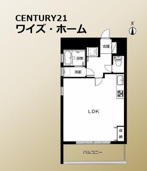 間取り図 1R