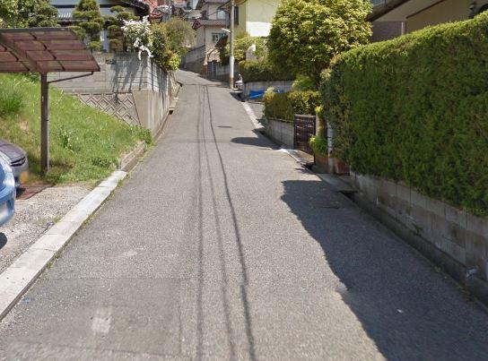 前面道路写真。