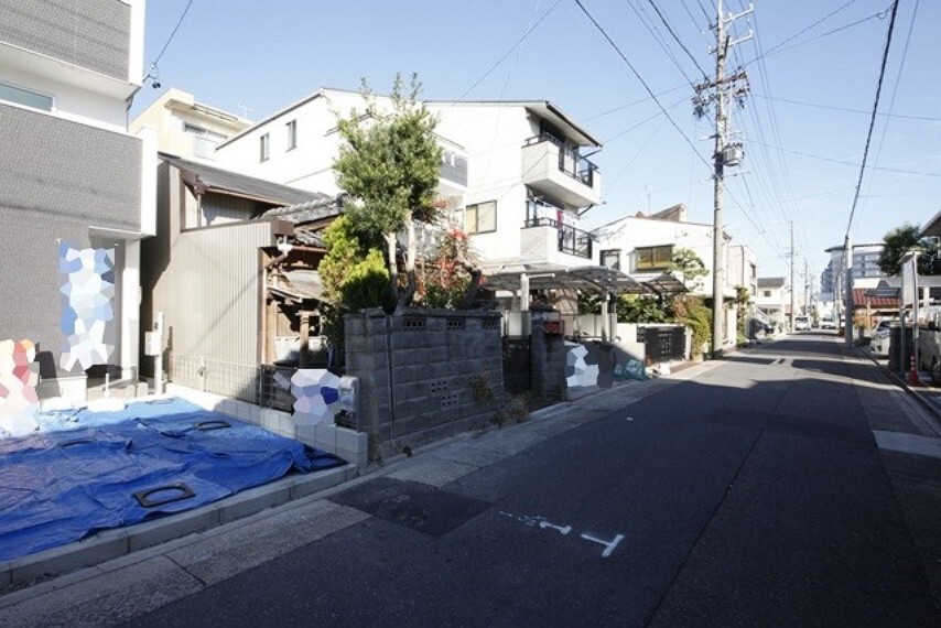 現況写真 11/26撮影 接道状況および現場風景 【名古屋市西区香呑町2丁目】