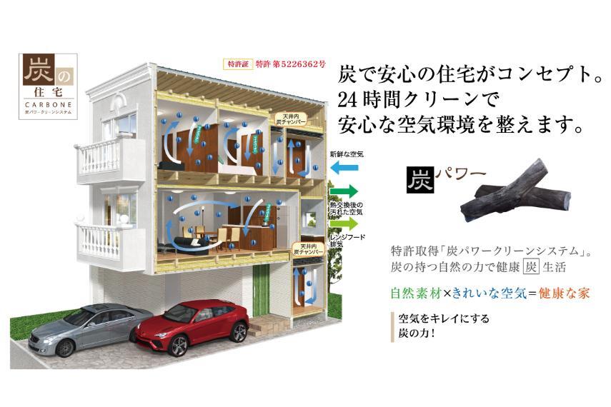 24時間クリーンな環境を整える炭パワークリーンシステム