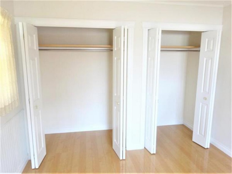 収納 各部屋に収納付き。お部屋を広く使えます。