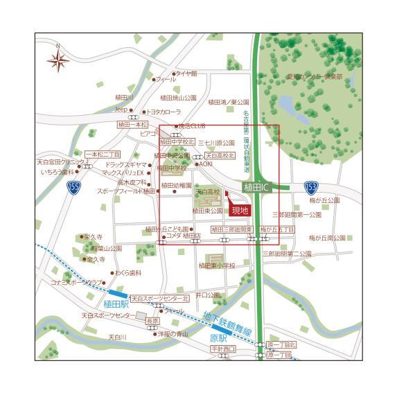 土地図面 現地広域図