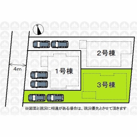 区画図 実測図ではありません。