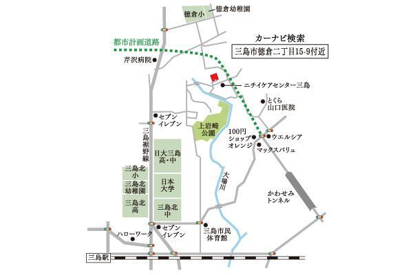 区画図 人気の文教エリアでお子様も安心
