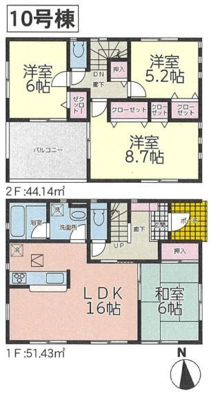 間取り図 10号棟間取り