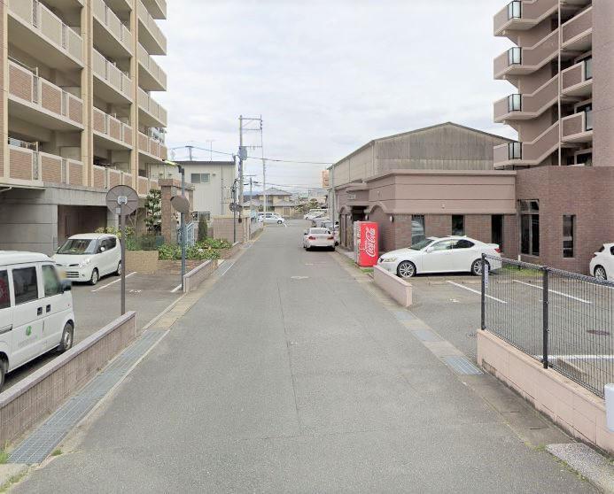 前面道路写真。