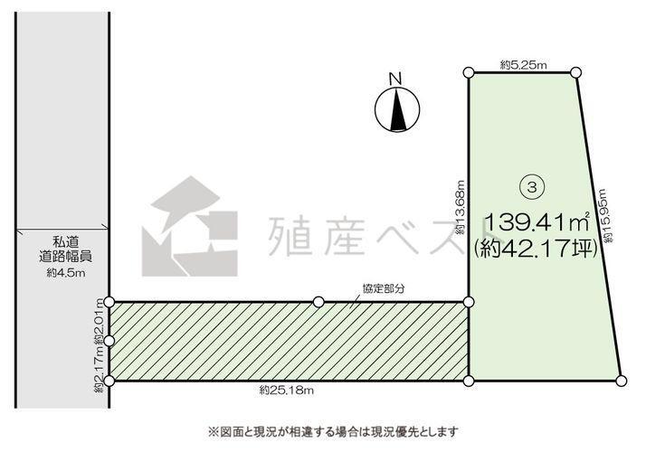 土地図面 3区画図