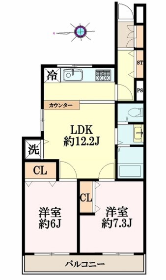 間取り図 2018年にフルリフォーム