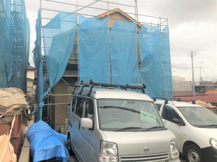 現況外観写真 全棟オール電化・制震装置採用で安心の我が家を。