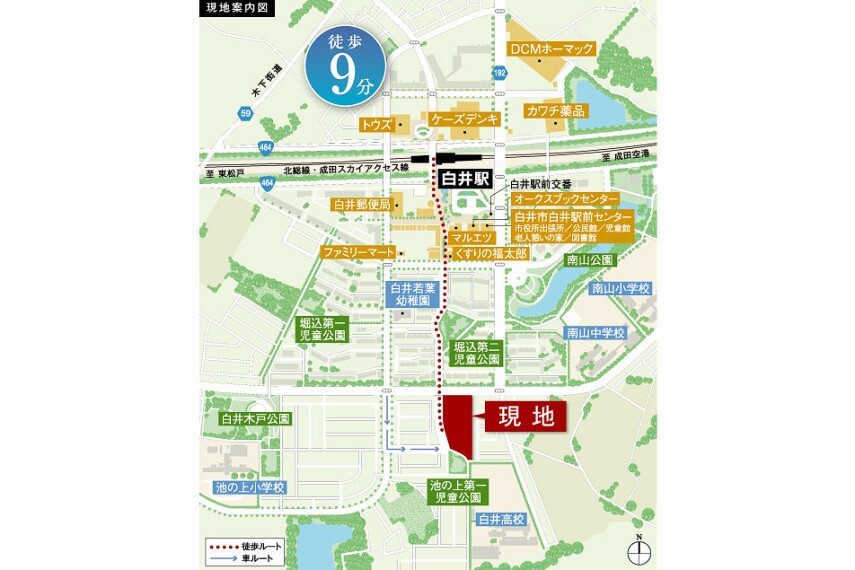 区画図 現地案内図