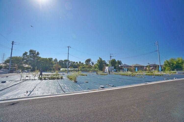 現況写真 第一種低層住居専用地域。周辺も落ち着いた住宅が建ち並んでいます。