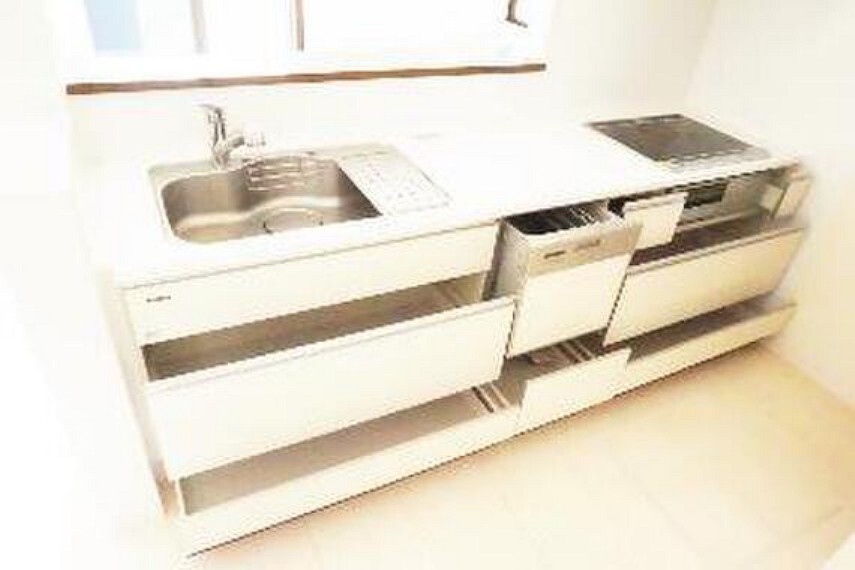 キッチン 調理器具やお鍋などもたくさん入りますので、キッチン回りがスッキリと片付きそうですね。