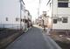 現況写真 現地建築前前面道路写真です。