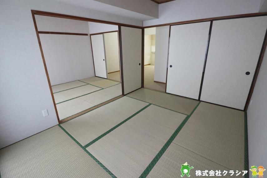 寝室 6帖の和室です。ほっと落ち着く和のテイストは心にゆとりを生みだしてくれますよ(2020年12月撮影)