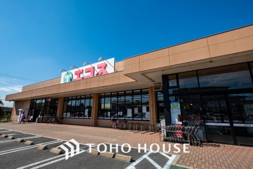 スーパー エコス 市川島尻店:80m