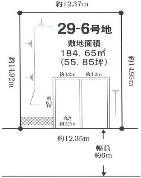 土地図面 建築条件はありません。