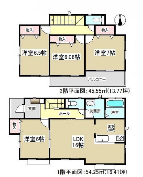 間取り図 2号棟 間取図