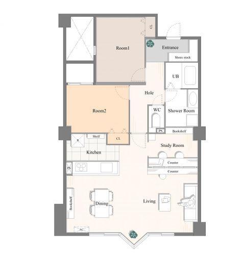 間取り図 フルリノベーション済の間取