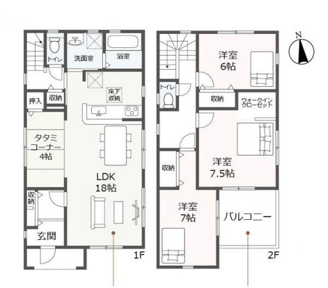 間取り図 4号棟 間取図