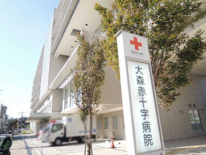 病院 日本赤十字社東京都支部大森赤十字病院徒歩15分。 日本赤十字社東京都支部大森赤十字病院まで徒歩15分。 緊急事態でも徒歩3分で着く安心感があります。 大型病院で御座いますので幅広く対応できます。