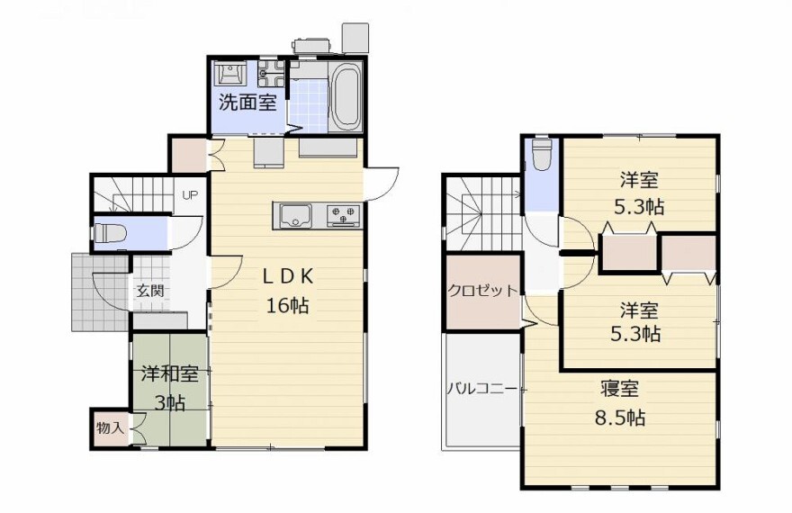 間取り図 A棟、ご家族の思い出も大切にしまっておけるたっぷり収納