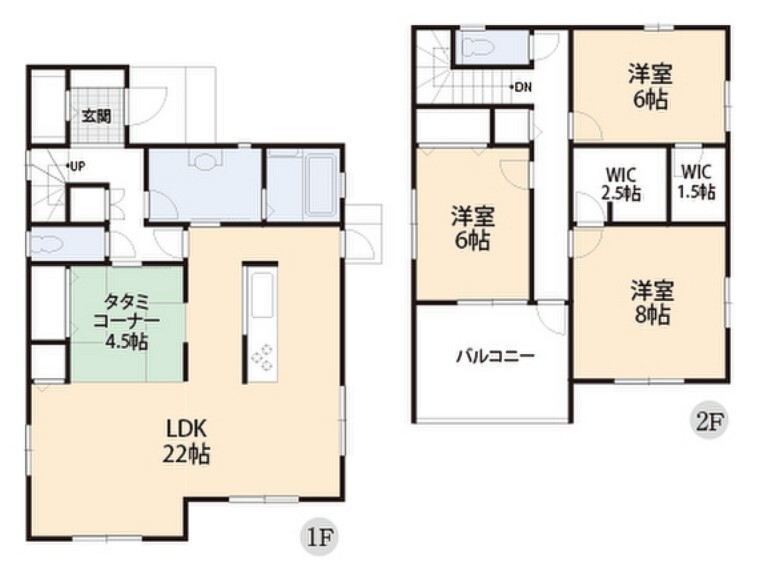 間取り図 収納豊富な使いやすい間取りです。