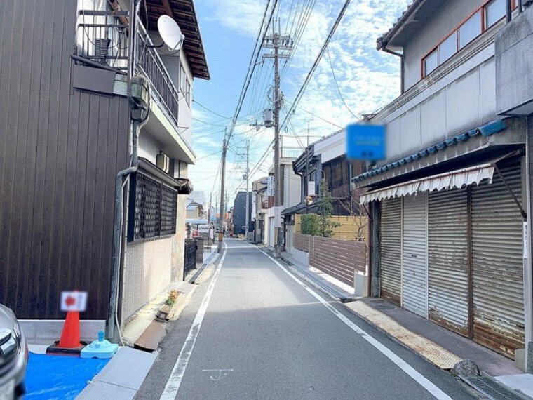 現況写真 現地前面道路写真 別角度(2021.2.1撮影)